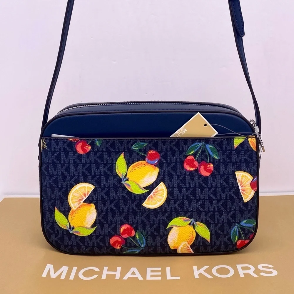 Michael Kors Large EW Zip Chain Crossbody Bag Admiral
